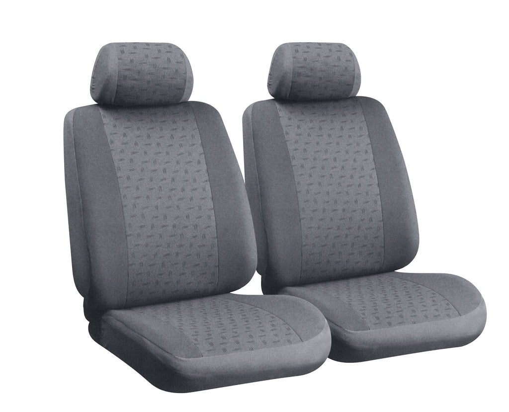 Glamur, coppia coprisedili anteriori in jacquard, universali - Grigio