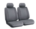 Glamur, coppia coprisedili anteriori in jacquard, universali - Grigio