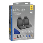 Glamur, coppia coprisedili anteriori in jacquard, universali - Blu