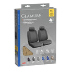 Glamur, coppia coprisedili anteriori in jacquard, universali - Beige