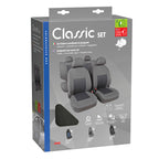 Classic, set fodere coordinate in jacquard - Grigio/Nero