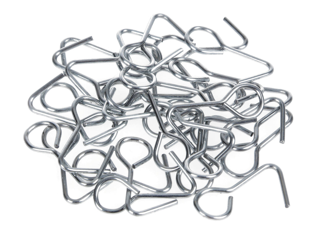 Set gancetti metallo per fodere/schienali - 30 pz