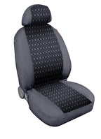 Square, coppia coprisedili anteriori in jacquard - Antracite