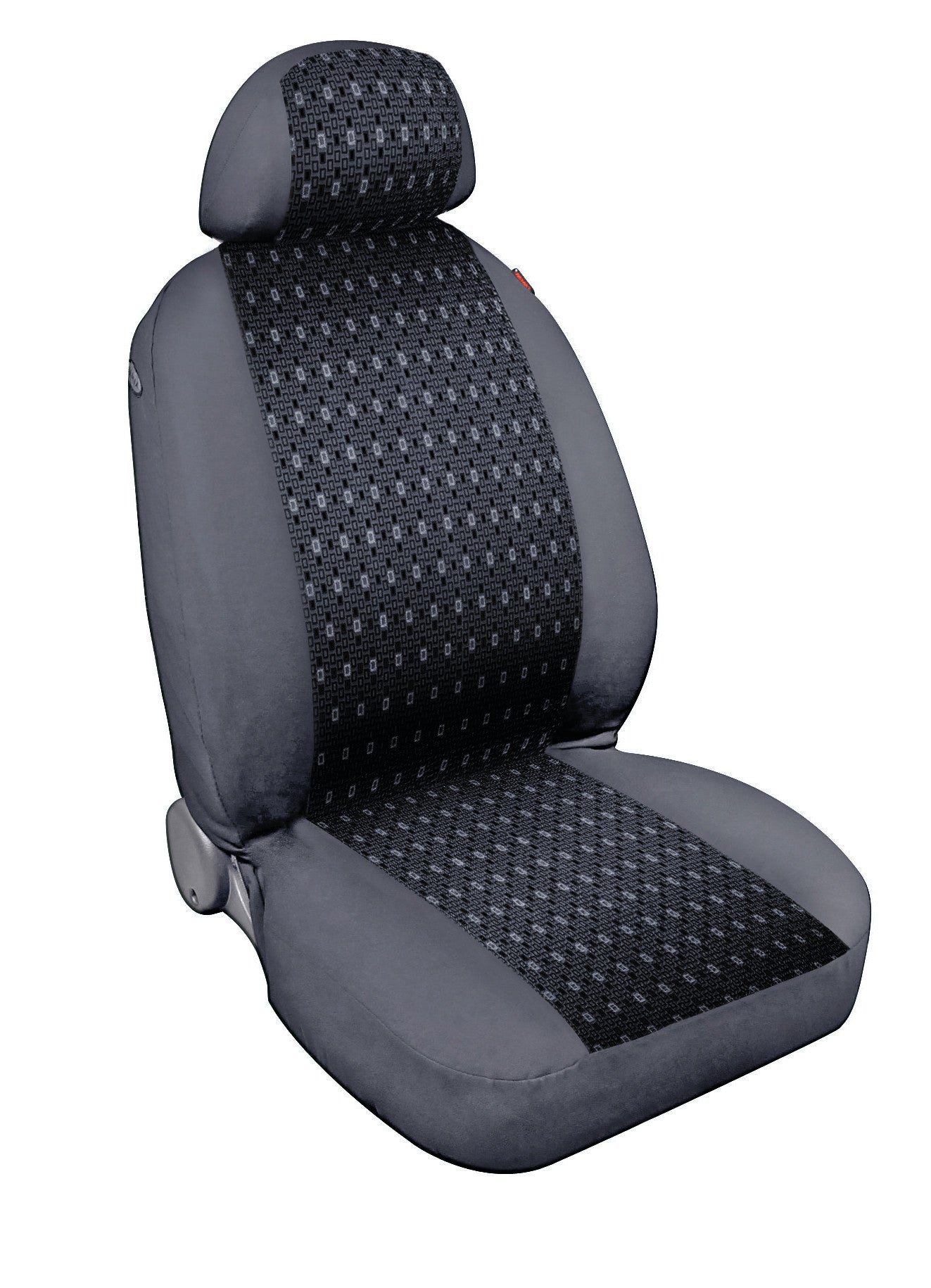 Square, coppia coprisedili anteriori in jacquard - Antracite