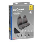 Square, coppia coprisedili anteriori in jacquard - Blu