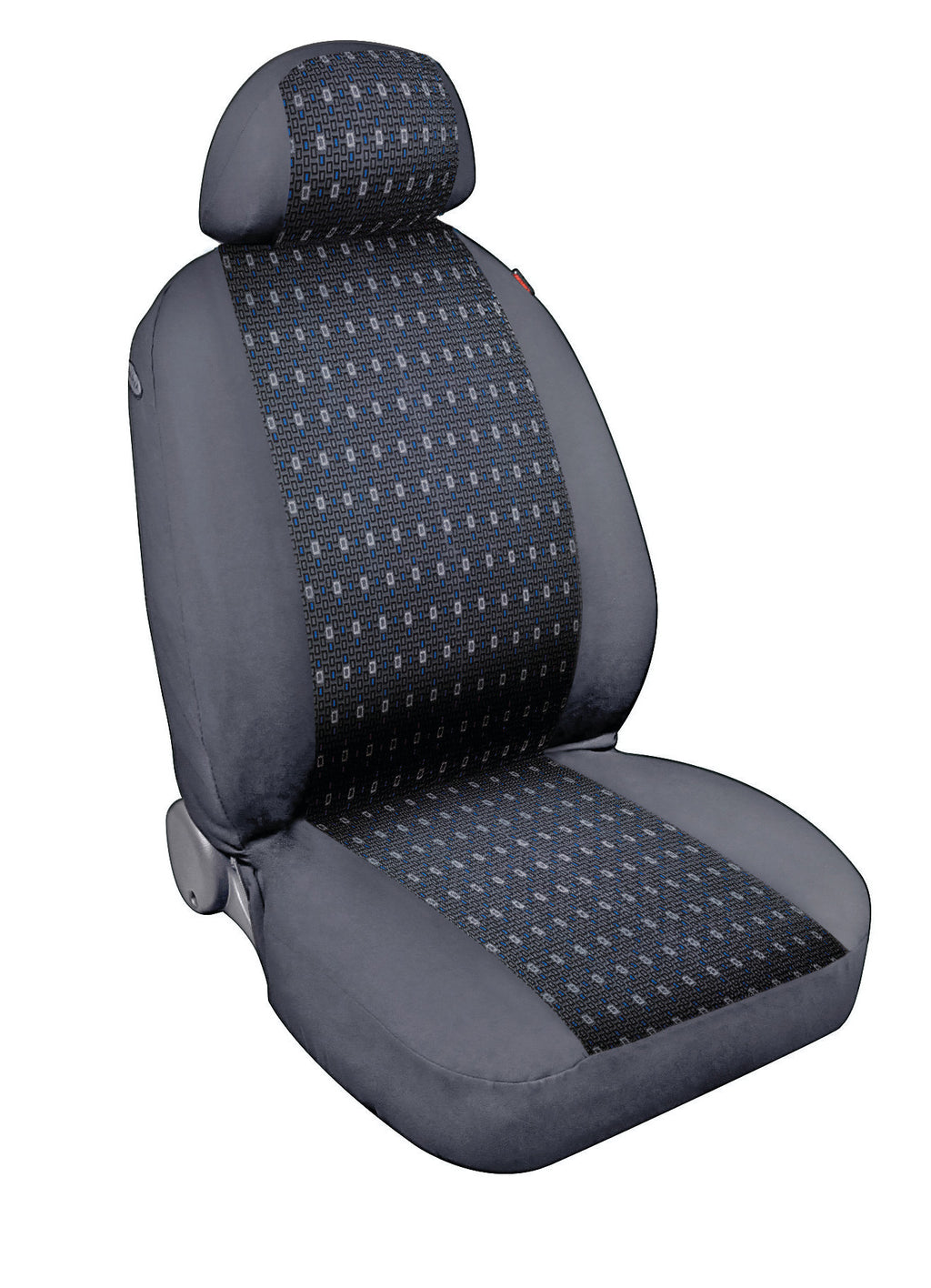 Square, coppia coprisedili anteriori in jacquard - Blu