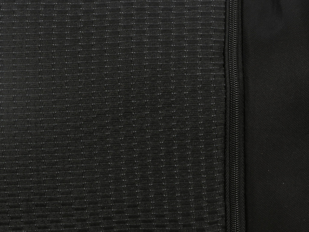 Duka XL-Fit, coppia coprisedili anteriori in tessuto jacquard e poliestere elasticizzati - Nero