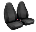 Duka High-Back, coppia coprisedili anteriori in tessuto jacquard e poliestere elasticizzati - Nero
