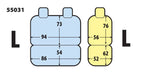 Set fodere semi-custom per furgoni - Grigio - Guidatore L - Panchina L