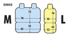 Set fodere semi-custom per furgoni - Grigio - Guidatore L - Panchina M