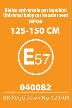 HF06, Rialzo auto i-Size con ISOFIX