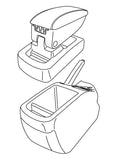 Armster 1, bracciolo su misura - compatibile per Kia Cee'd 5p (02/07>04/12) - Kia Cee'd Sporty Wagon (09/07>08/12)