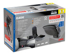 Classic, bracciolo 4 funzioni con doppio sistema di fissaggio - Nero