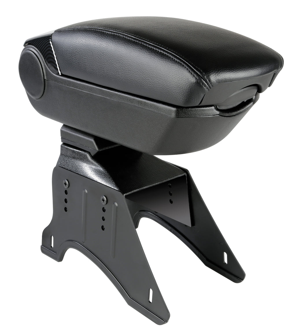 Premium, bracciolo 3 funzioni con doppio sistema di fissaggio e connessione USB, 12V - Carbon-Look