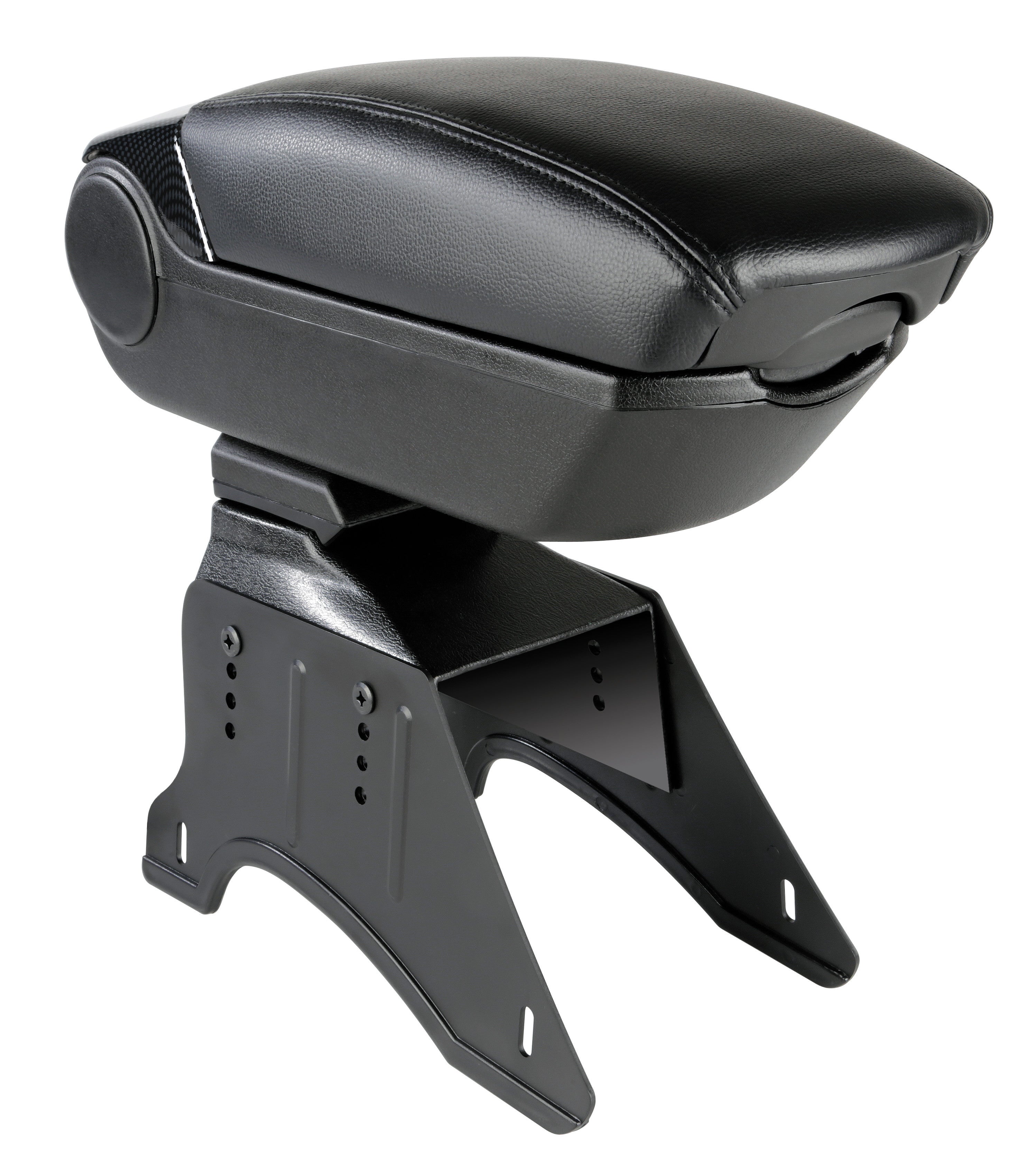 Premium, bracciolo 3 funzioni con doppio sistema di fissaggio e connessione USB, 12V - Carbon-Look