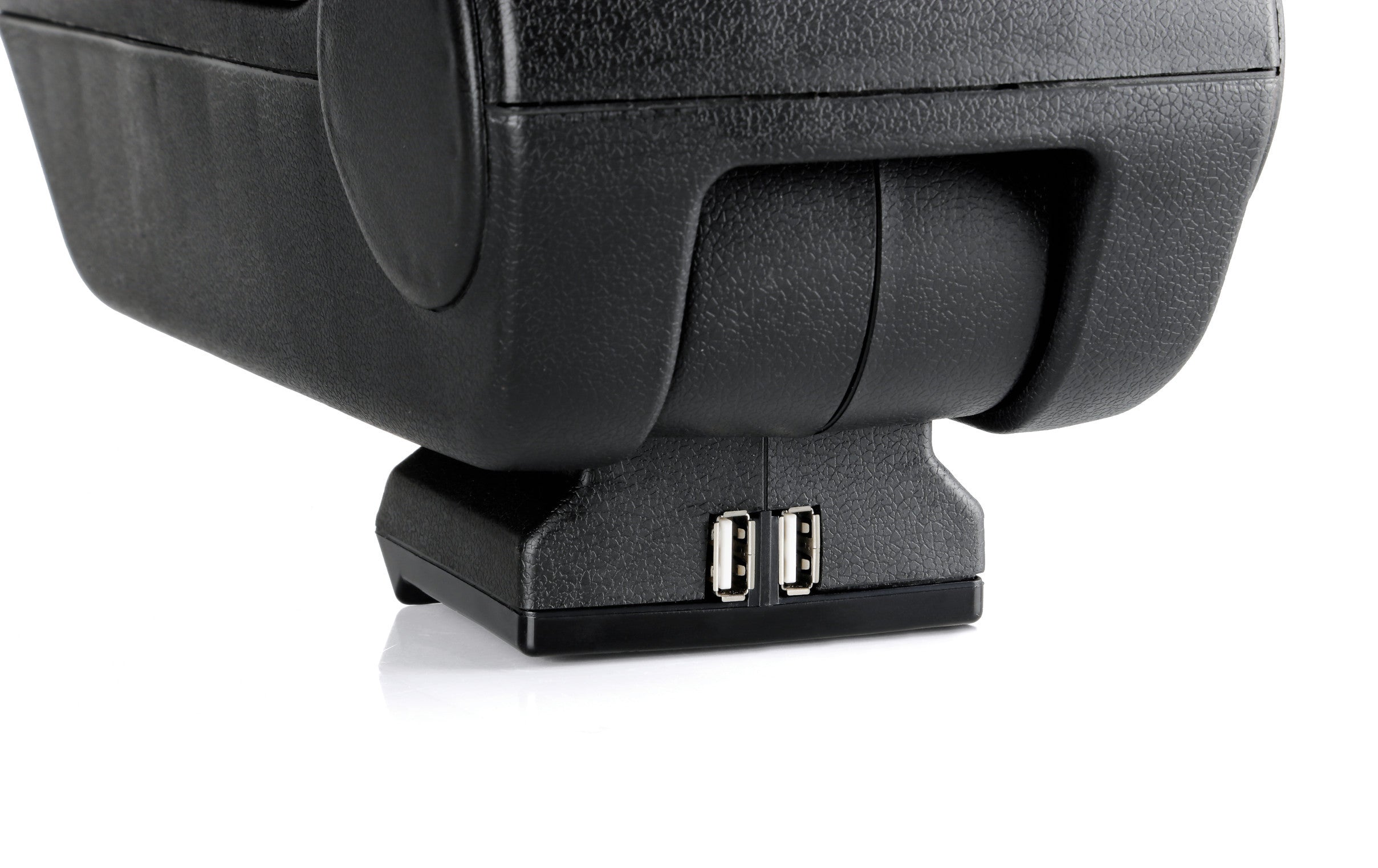 Premium, bracciolo 3 funzioni con doppio sistema di fissaggio e connessione USB, 12V - Carbon-Look