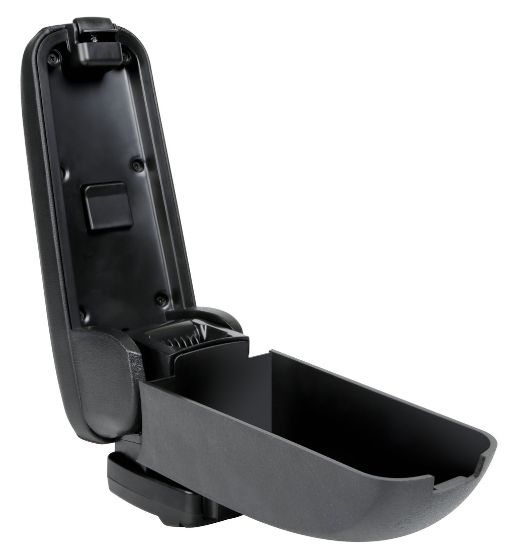 Compact, bracciolo 3 funzioni con doppio sistema di fissaggio - Nero