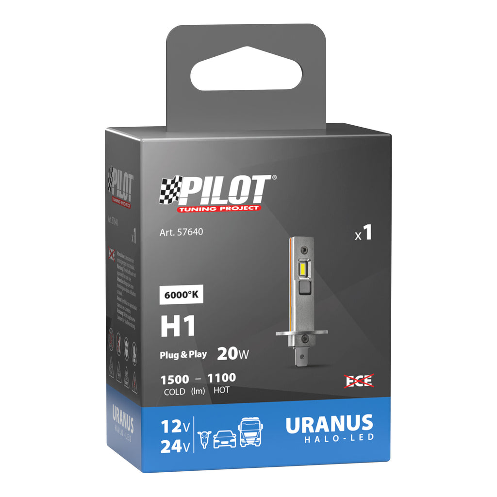 12/24V Halo Led Uranus Series, kit conversione a Led - (H1) - 11W - P14,5s - 1 pz - Scatola