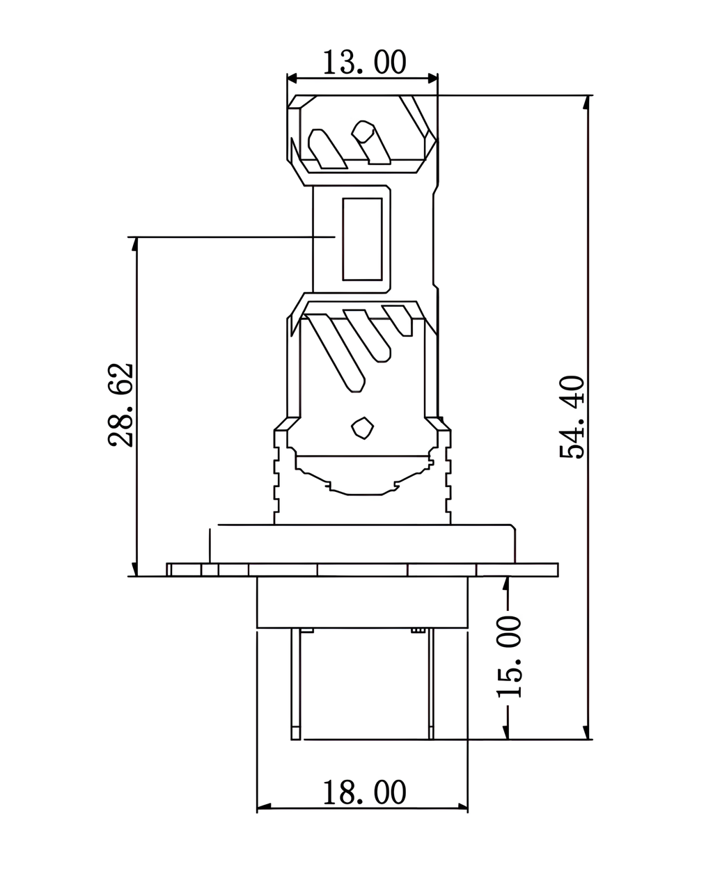12/24V Halo Led Uranus Series, kit conversione a Led - (H7-H18) - 20W - PX26d / PY26d-1 - 1 pz - Scatola