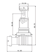 12/24V Halo Led Uranus Series, kit conversione a Led - (HB4 9006) - 20W - P22d - 1 pz - Scatola