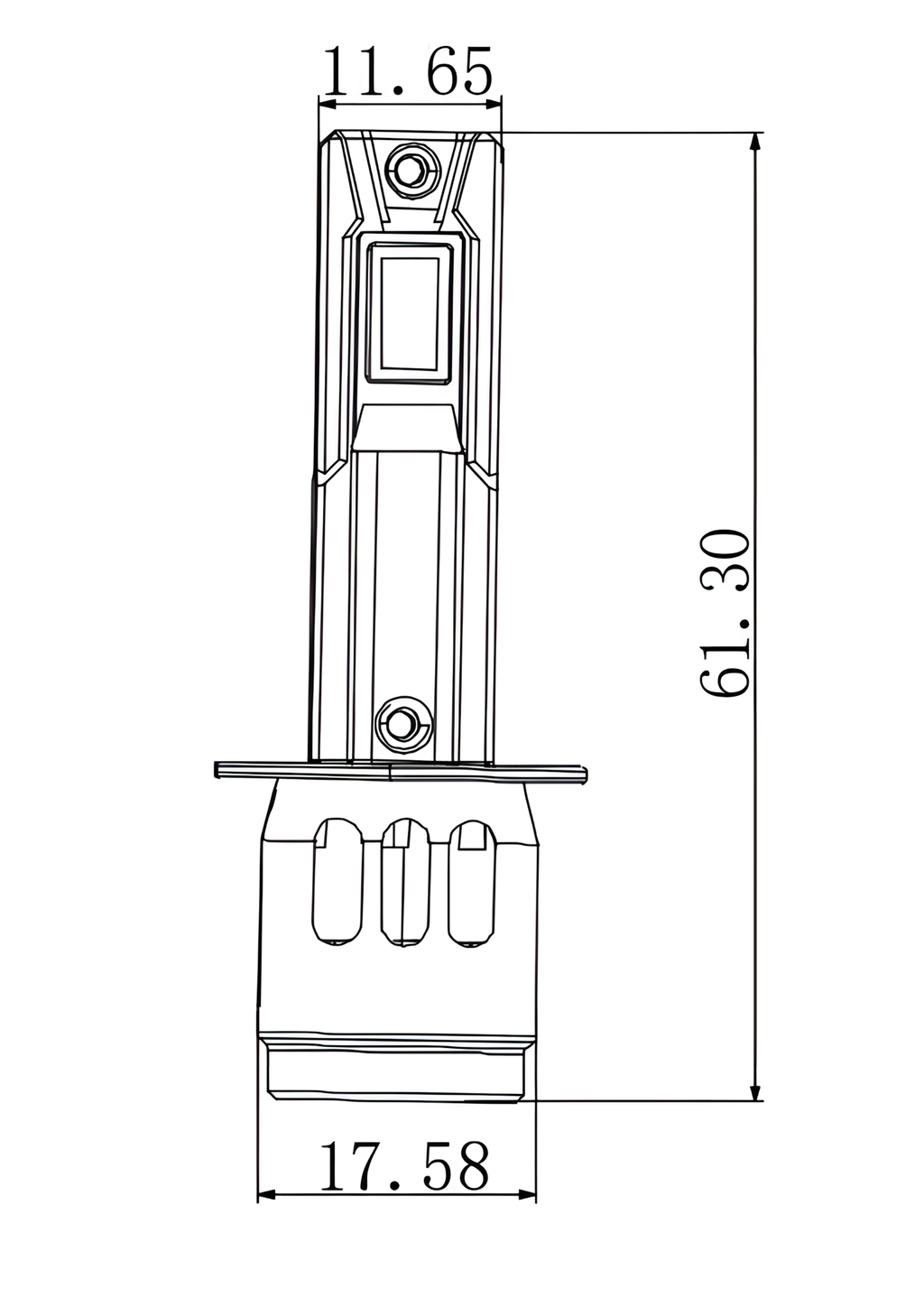 12/24V Halo Led Neptune Series, kit conversione a Led - (H1) - 35W - P14,5s - 1 pz - Scatola