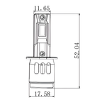 12/24V Halo Led Neptune Series, kit conversione a Led - (H3) - 35W - PK22s - 1 pz - Scatola