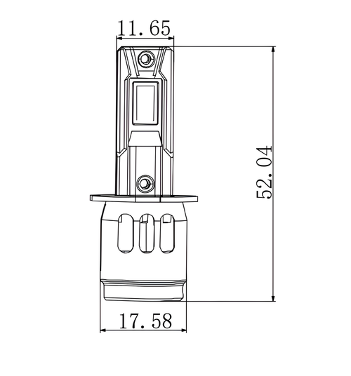 12/24V Halo Led Neptune Series, kit conversione a Led - (H3) - 35W - PK22s - 1 pz - Scatola
