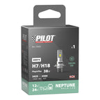 12/24V Halo Led Neptune Series, kit conversione a Led - (H7-H18) - 35W - PX26d / PY26d-1 - 1 pz - Scatola