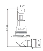 12/24V Halo Led Neptune Series, kit conversione a Led - (HB4 9006) - 38W - P22d - 1 pz - Scatola