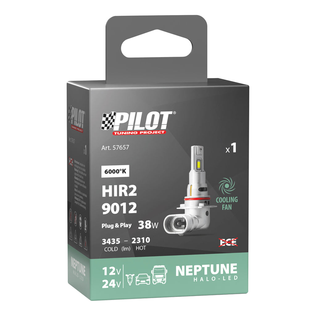 12/24V Halo Led Neptune Series, kit conversione a Led - (HIR2 9012) - 38W - PX22d - 1 pz - Scatola