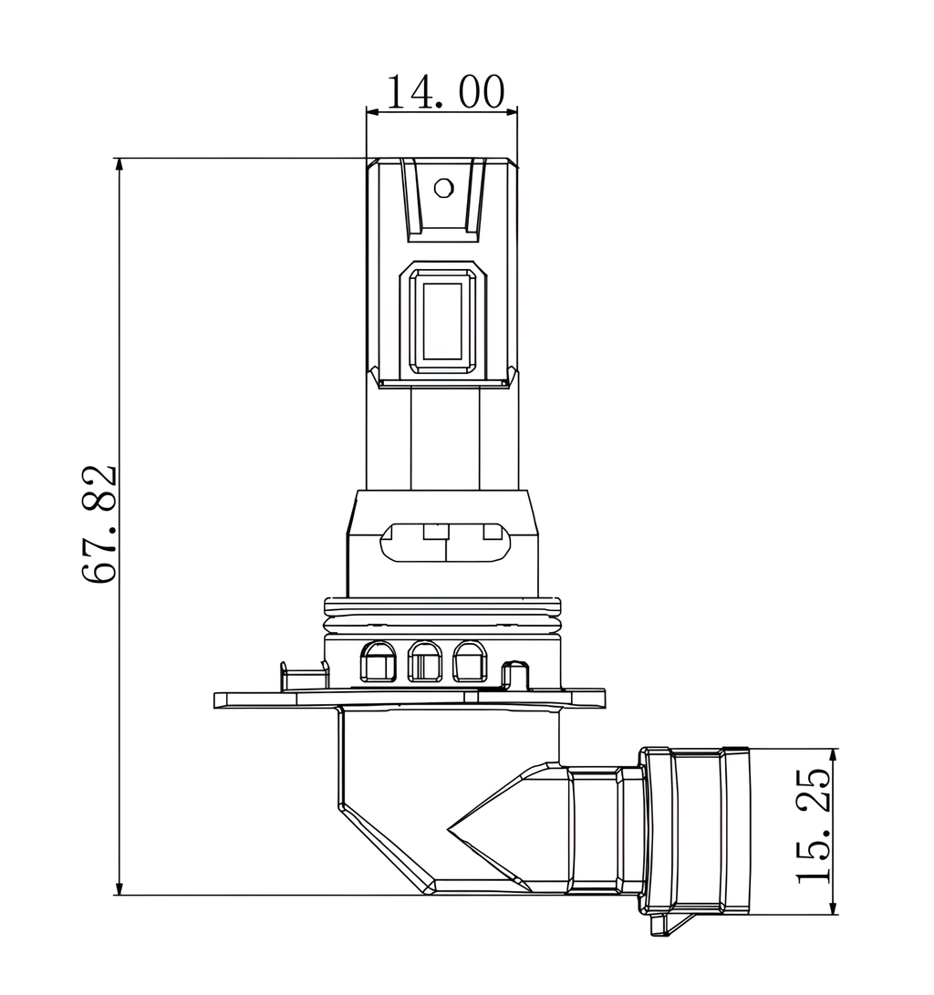 12/24V Halo Led Neptune Series, kit conversione a Led - (HIR2 9012) - 38W - PX22d - 1 pz - Scatola