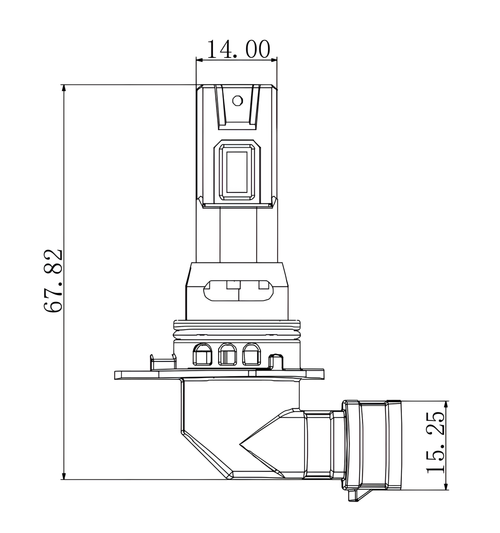 12/24V Halo Led Neptune Series, kit conversione a Led - (HIR2 9012) - 38W - PX22d - 1 pz - Scatola
