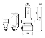12/24V Halo Led Jupiter Series Quick-Fit - (H16) - 55W - PGJ19-3 - 1 pz - Scatola