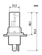 12V Halo Led Venus Series Quick-Fit - (H4-H19) - 21W - P43t / PU43t-3 - 1 pz - Scatola