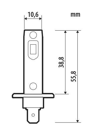 12V Halo Led Venus Series Quick-Fit - (H1) - 10W - P14,5s - 1 pz - Scatola