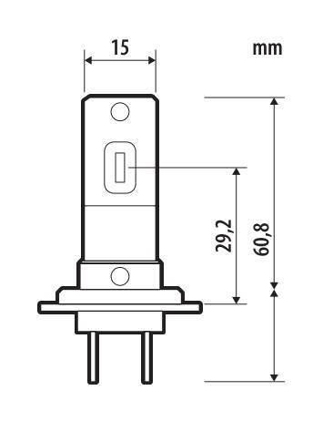 24V Halo Led Venus Series Quick-Fit - (H7) - 15W - PX26d - 1 pz - Scatola