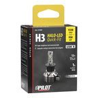 12V Halo Led Hyper Series Quick-Fit - (H3) - 15W - PK22s - 1 pz - Scatola