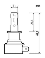 12V Halo Led Hyper Series Quick-Fit - (H3) - 15W - PK22s - 1 pz - Scatola