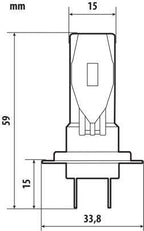 12V Halo Led Alien Series Quick-Fit - (H7-H18) - 25W - PX26d / PY26d-1 - 1 pz - Scatola