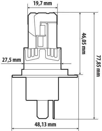 12V Halo Led Alien Series Quick-Fit - (H4) - 25W - P43t - 1 pz - Scatola