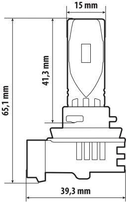 12V Halo Led Alien Series Quick-Fit - (H8) - 35W - PGJ19-1 - 1 pz - Scatola