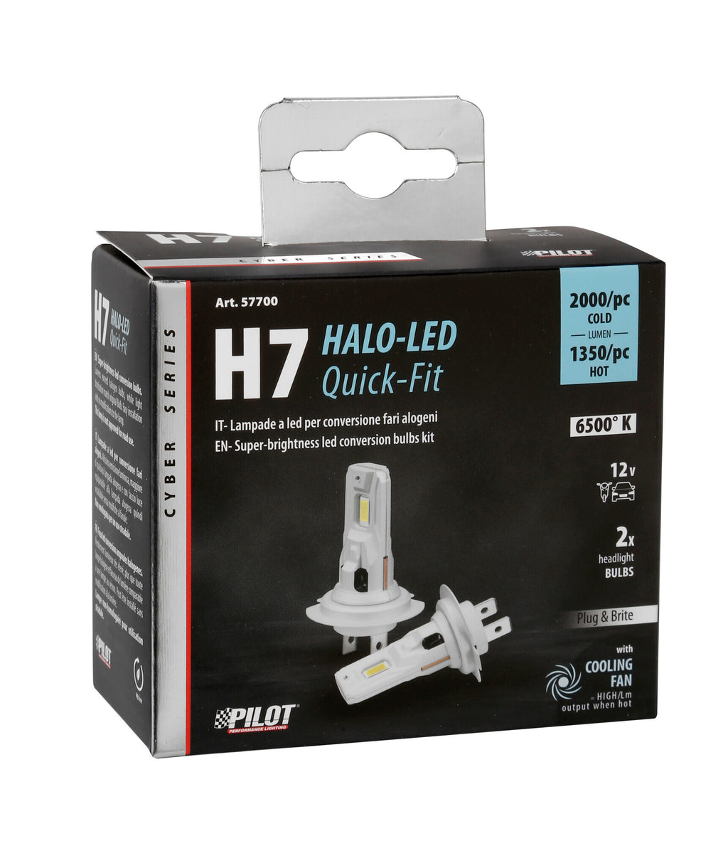 12V Halo Led Cyber Series Quick-Fit - (H7) - 22W - PX26d - 2 pz - Scatola