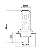 12V Halo Led Cyber Series Quick-Fit - (H7) - 22W - PX26d - 2 pz - Scatola