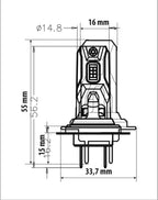 12V Halo Led Cyber Series Quick-Fit - (H7) - 22W - PX26d - 1 pz - Scatola
