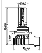 12V Halo Led Hyper Series Quick-Fit - (HB3) - 15W - P20d - 1 pz - Scatola