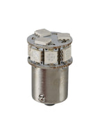 24V Led series - 10 SMD x 1 chip - (P21W) - BA15s - 20 pz - Scatola - Blu - Doppia polarità - Resistenza incorporata