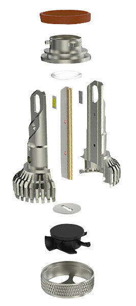 12/24V Halo Led Serie 14 Lightning - (H4) - 45W - P43t - 2 pz - Scatola