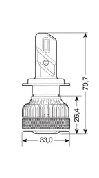 12/24V Halo Led Serie 14 Lightning - (H7) - 45W - PX26d - 2 pz - Scatola