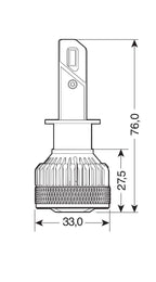 12/24V Halo Led Serie 14 Lightning - (H1) - 45W - P14,5s - 2 pz - Scatola
