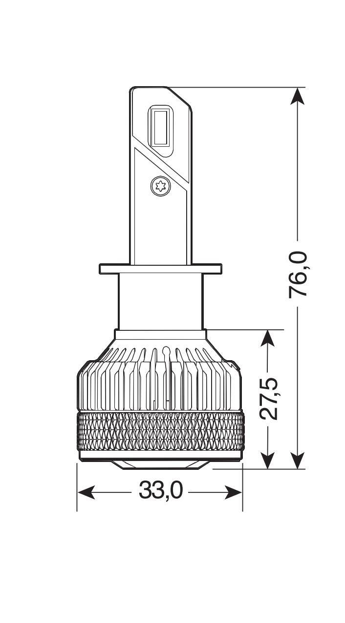 12/24V Halo Led Serie 14 Lightning - (H1) - 45W - P14,5s - 2 pz - Scatola